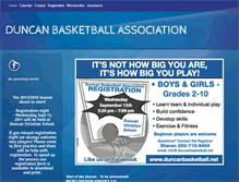 Tablet Screenshot of duncanbasketball.net